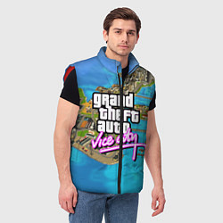 Мужской жилет GRAND THEFT AUTO:VICE CITY, цвет: 3D-красный — фото 2