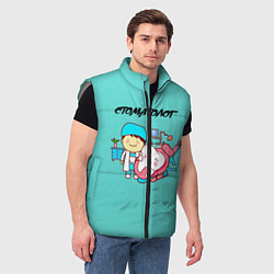 Мужской жилет Стоматолог, цвет: 3D-светло-серый — фото 2