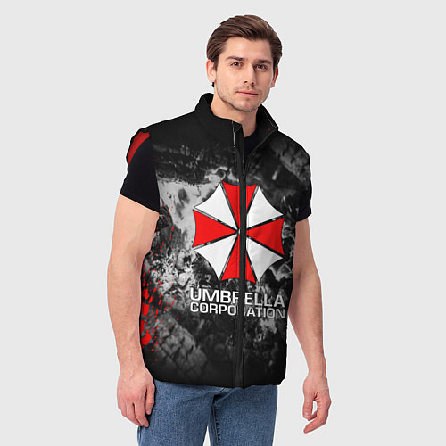 Мужской жилет UMBRELLA CORP / 3D-Красный – фото 3