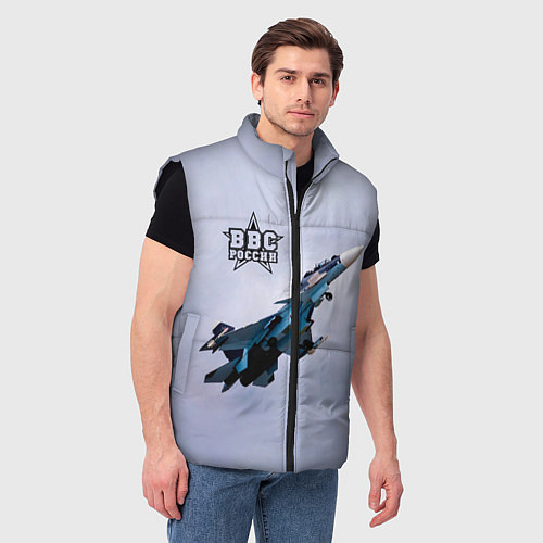 Мужской жилет ВВС России / 3D-Черный – фото 3