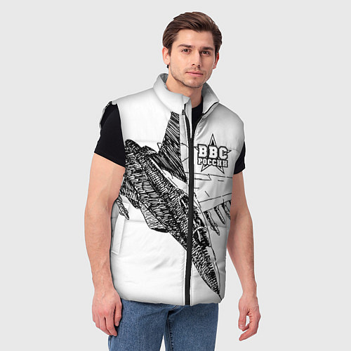 Мужской жилет ВВС России / 3D-Черный – фото 3