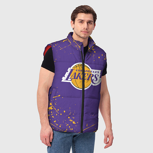 Мужской жилет LA LAKERS / 3D-Красный – фото 3
