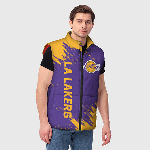 Мужской жилет LA LAKERS / 3D-Красный – фото 3