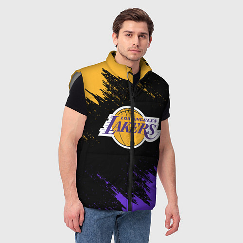 Мужской жилет LA LAKERS / 3D-Светло-серый – фото 3