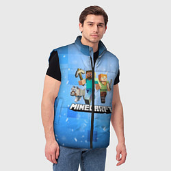 Мужской жилет Minecraft Майнкрафт, цвет: 3D-черный — фото 2