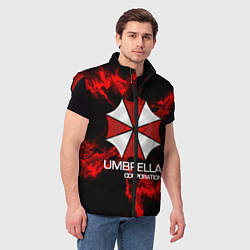 Мужской жилет UMBRELLA CORP, цвет: 3D-красный — фото 2