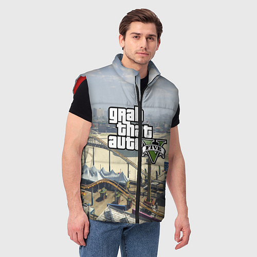 Мужской жилет GTA 5 / 3D-Красный – фото 3