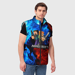 Мужской жилет MINECRAFT, цвет: 3D-светло-серый — фото 2