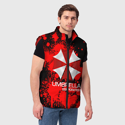 Мужской жилет UMBRELLA CORP / 3D-Красный – фото 3