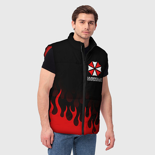 Мужской жилет UMBRELLA CORPORATION / 3D-Красный – фото 3