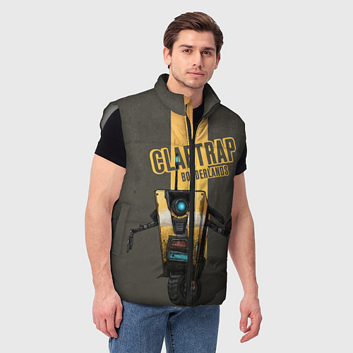 Мужской жилет Claptrap / 3D-Светло-серый – фото 3