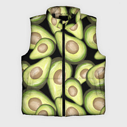Мужской жилет Avocado background, цвет: 3D-черный