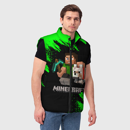 Мужской жилет MINECRAFT / 3D-Черный – фото 3