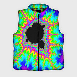 Мужской жилет Фрактальная кислотная черная дыра - множество Манд, цвет: 3D-черный