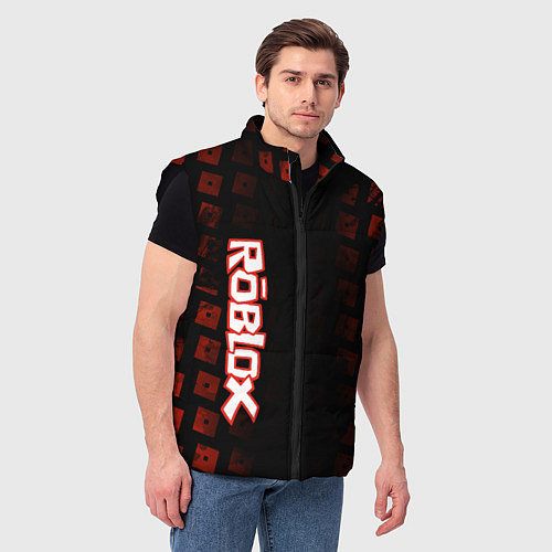 Мужской жилет Roblox / 3D-Черный – фото 3