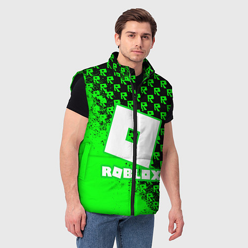 Мужской жилет Roblox / 3D-Черный – фото 3