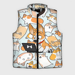 Мужской жилет Корги, цвет: 3D-черный