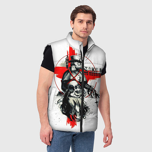 Мужской жилет Чумной доктор / 3D-Черный – фото 3