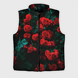 Мужской жилет Розы, цвет: 3D-черный