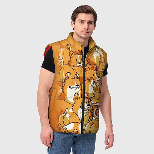 Мужской жилет Корги / 3D-Красный – фото 3
