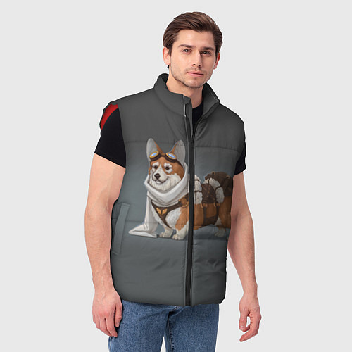 Мужской жилет КОРГИ ПИЛОТ / 3D-Красный – фото 3