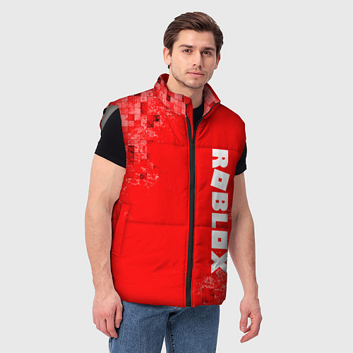Мужской жилет ROBLOX / 3D-Светло-серый – фото 3