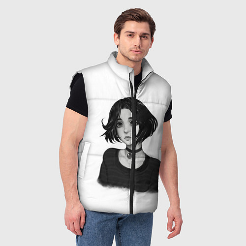 Мужской жилет Девушка Думер / 3D-Черный – фото 3