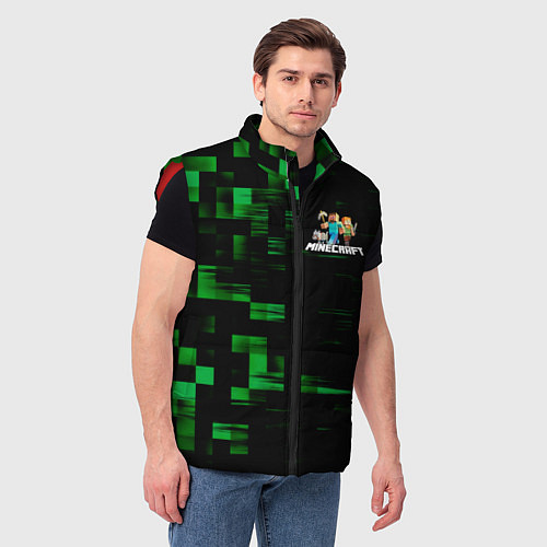 Мужской жилет MINECRAFT / 3D-Красный – фото 3