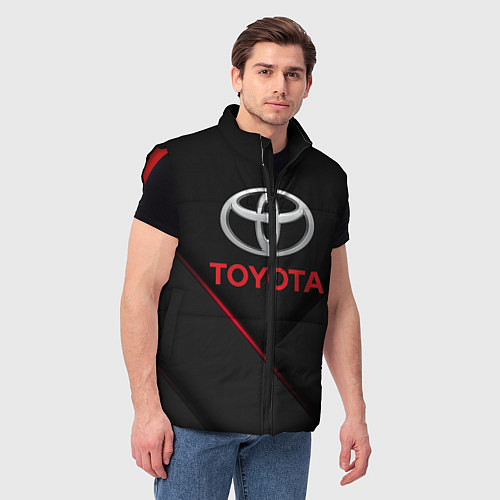 Мужской жилет TOYOTA / 3D-Красный – фото 3