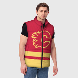 Мужской жилет Калгари Флэймз, цвет: 3D-черный — фото 2