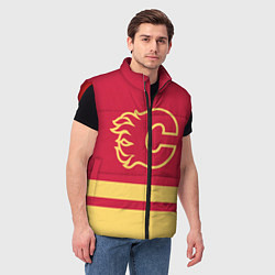 Мужской жилет Калгари Флэймз, цвет: 3D-красный — фото 2