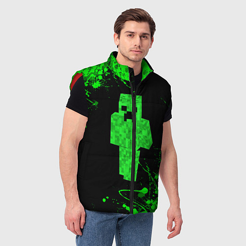 Мужской жилет MINECRAFT / 3D-Красный – фото 3