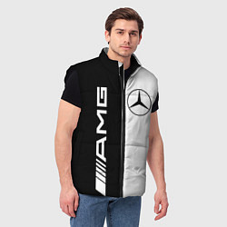Мужской жилет MERCEDES AMG, цвет: 3D-черный — фото 2
