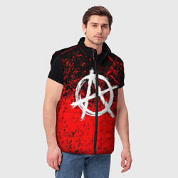 Мужской жилет АНАРХИЯ, цвет: 3D-черный — фото 2