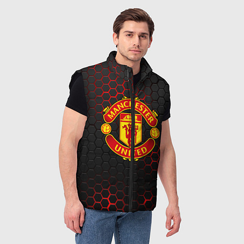Мужской жилет МАНЧЕСТЕР ЮНАЙТЕД / 3D-Черный – фото 3