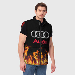 Мужской жилет AUDI, цвет: 3D-красный — фото 2