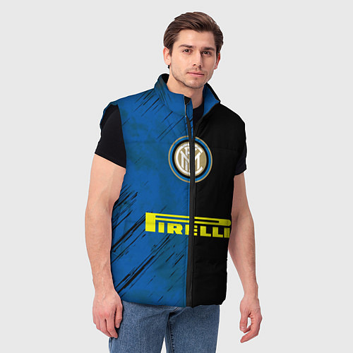 Мужской жилет Интер / 3D-Черный – фото 3