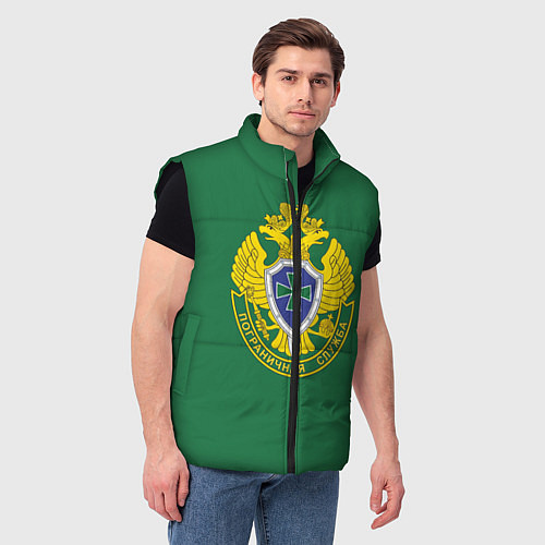 Мужской жилет Пограничная служба зеленый / 3D-Черный – фото 3