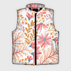 Мужской жилет Цветы, цвет: 3D-черный