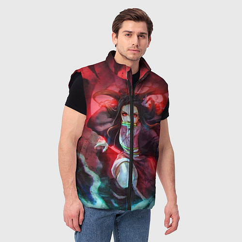 Мужской жилет KIMETSU NO YAIBA / 3D-Черный – фото 3