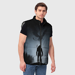 Мужской жилет ВЕДЬМАК, цвет: 3D-светло-серый — фото 2