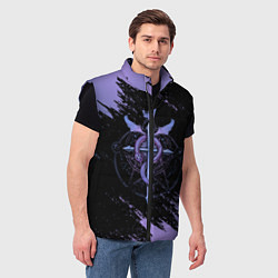 Мужской жилет Стальной алхимик, цвет: 3D-черный — фото 2