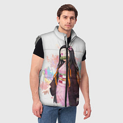 Мужской жилет KIMETSU NO YAIBA, цвет: 3D-светло-серый — фото 2