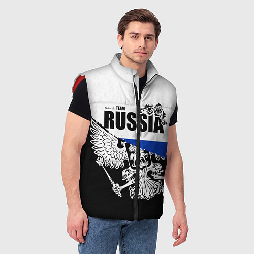 Мужской жилет Russia / 3D-Красный – фото 3