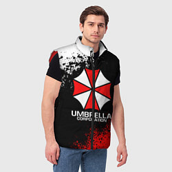 Мужской жилет RESIDENT EVIL UMBRELLA, цвет: 3D-красный — фото 2