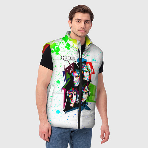 Мужской жилет Queen / 3D-Красный – фото 3