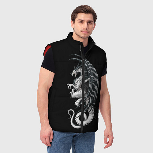Мужской жилет White Dragon / 3D-Красный – фото 3