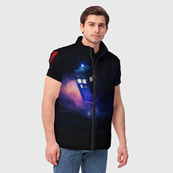 Мужской жилет TARDIS, цвет: 3D-красный — фото 2