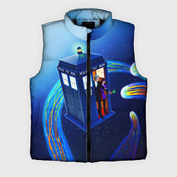 Мужской жилет ДОКТОР И КЛАРА И ТАРДИС, цвет: 3D-черный