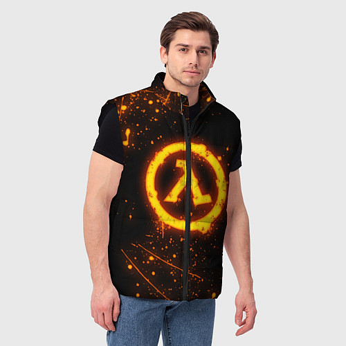 Мужской жилет HALF-LIFE / 3D-Черный – фото 3